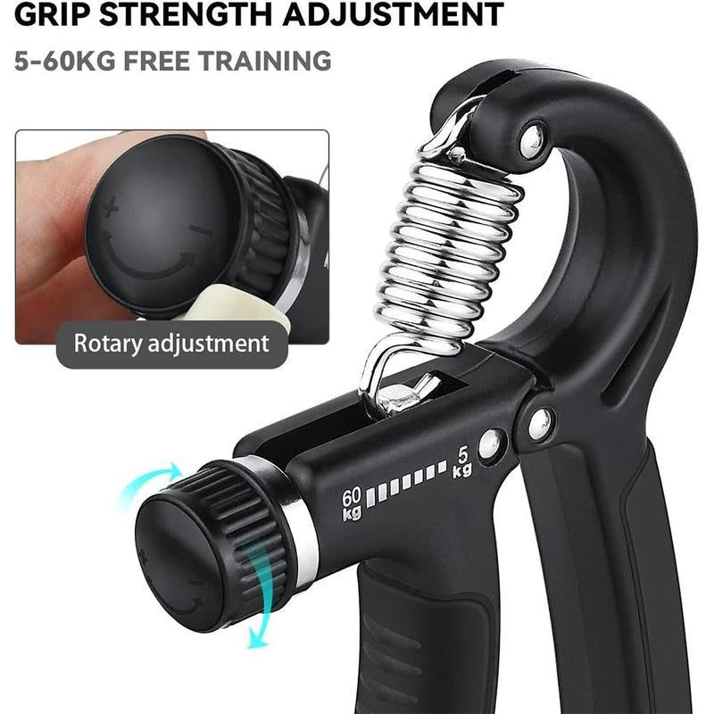 Fitness Equipment Hand Grip Strengthener, 11 Lbs-132 Lbs Adjustable Hand Grip Exerciser, Fitness Equipment Hand Grip Strengthener, Hand Grip Trainer, Boyfriend Gift